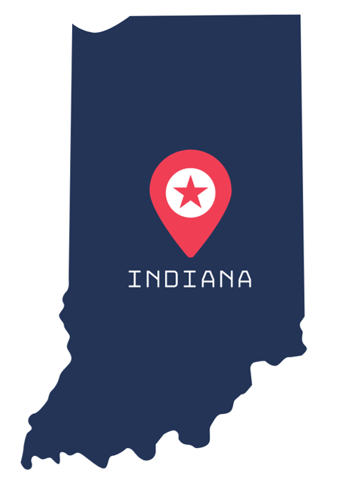 Indiana state outline